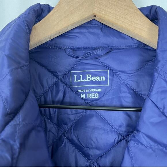 LL Bean Women's Quilted Riding Jacket Purple Size Medium Chore Barn Synthetic - Picture 4 of 10